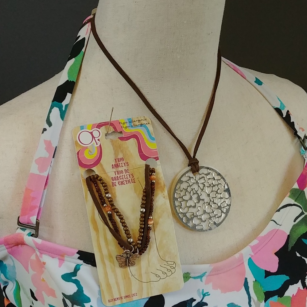 NWT OP Anklet and Necklace Set